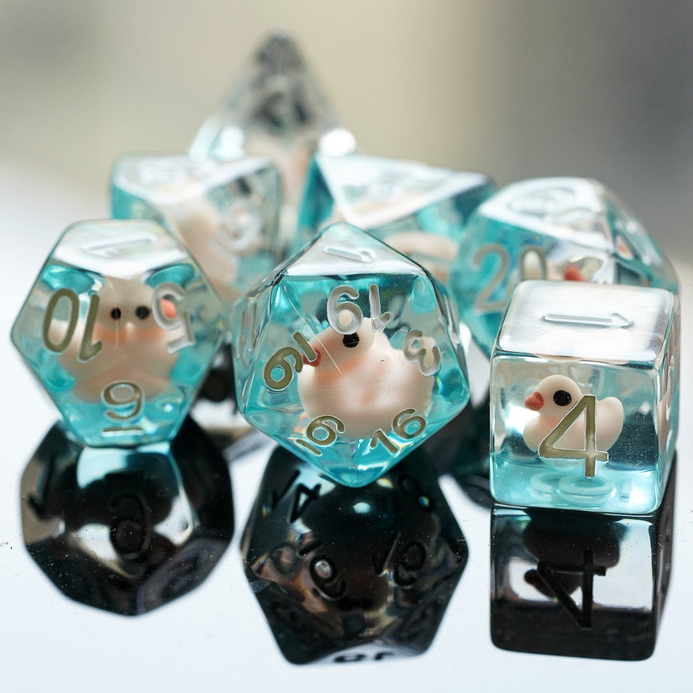 Embedded Animals Dice Set - Omega Roll