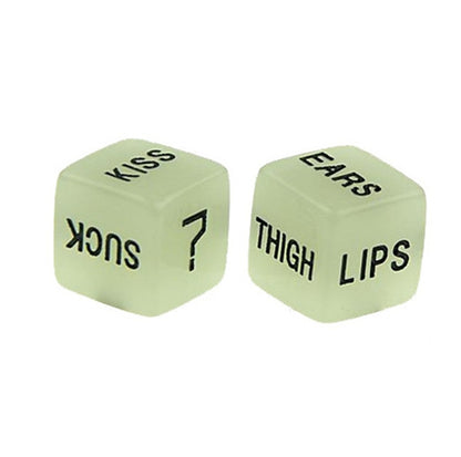 Luminous Love Dice (glow in the dark)