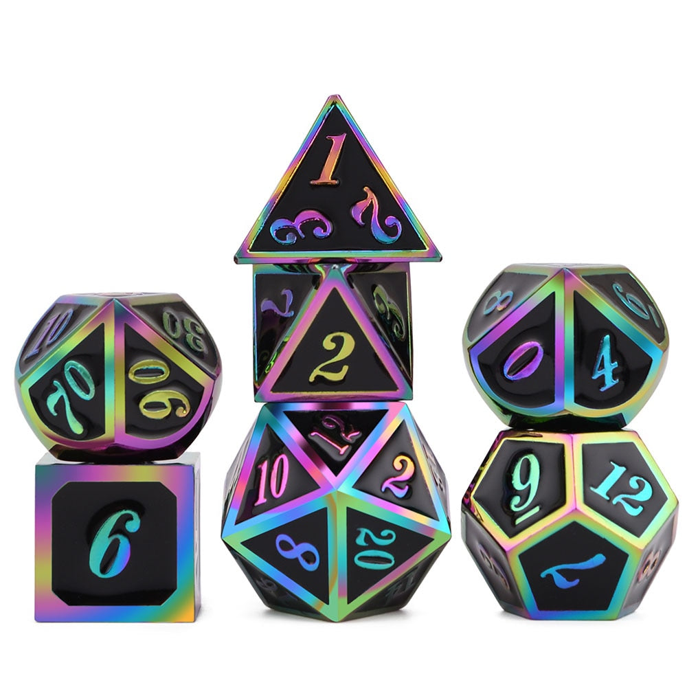 Solid Metal Classic Dice Set - Omega Roll