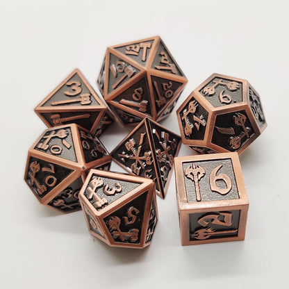 Rusty Barbarian Dice Set