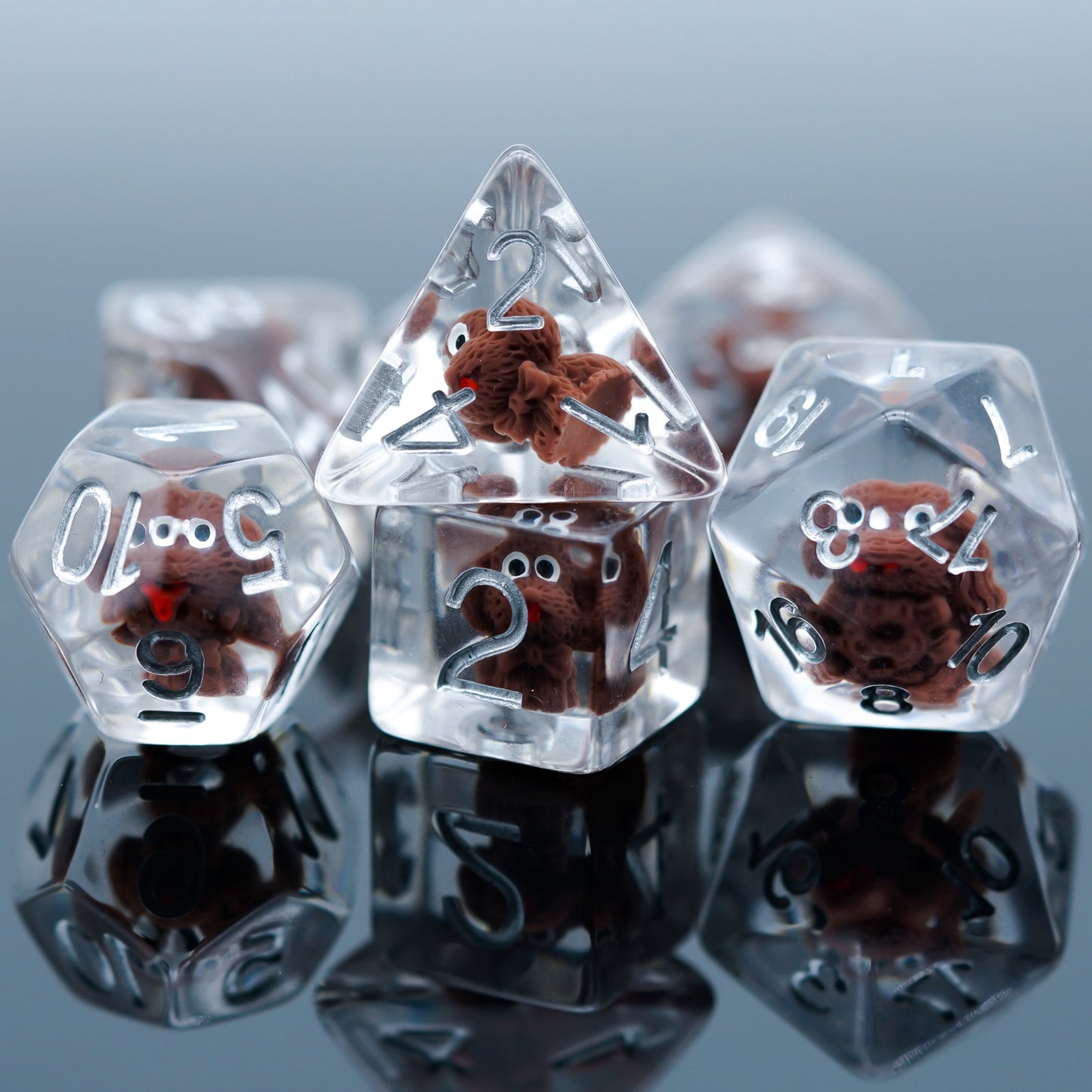 Embedded Animals Dice Set - Omega Roll