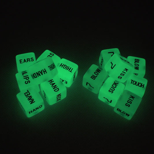 Luminous Love Dice (glow in the dark)