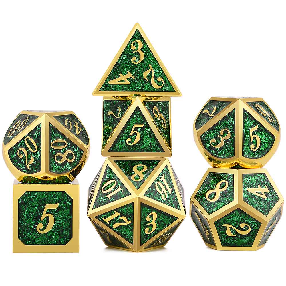 Solid Metal Classic Dice Set - Omega Roll