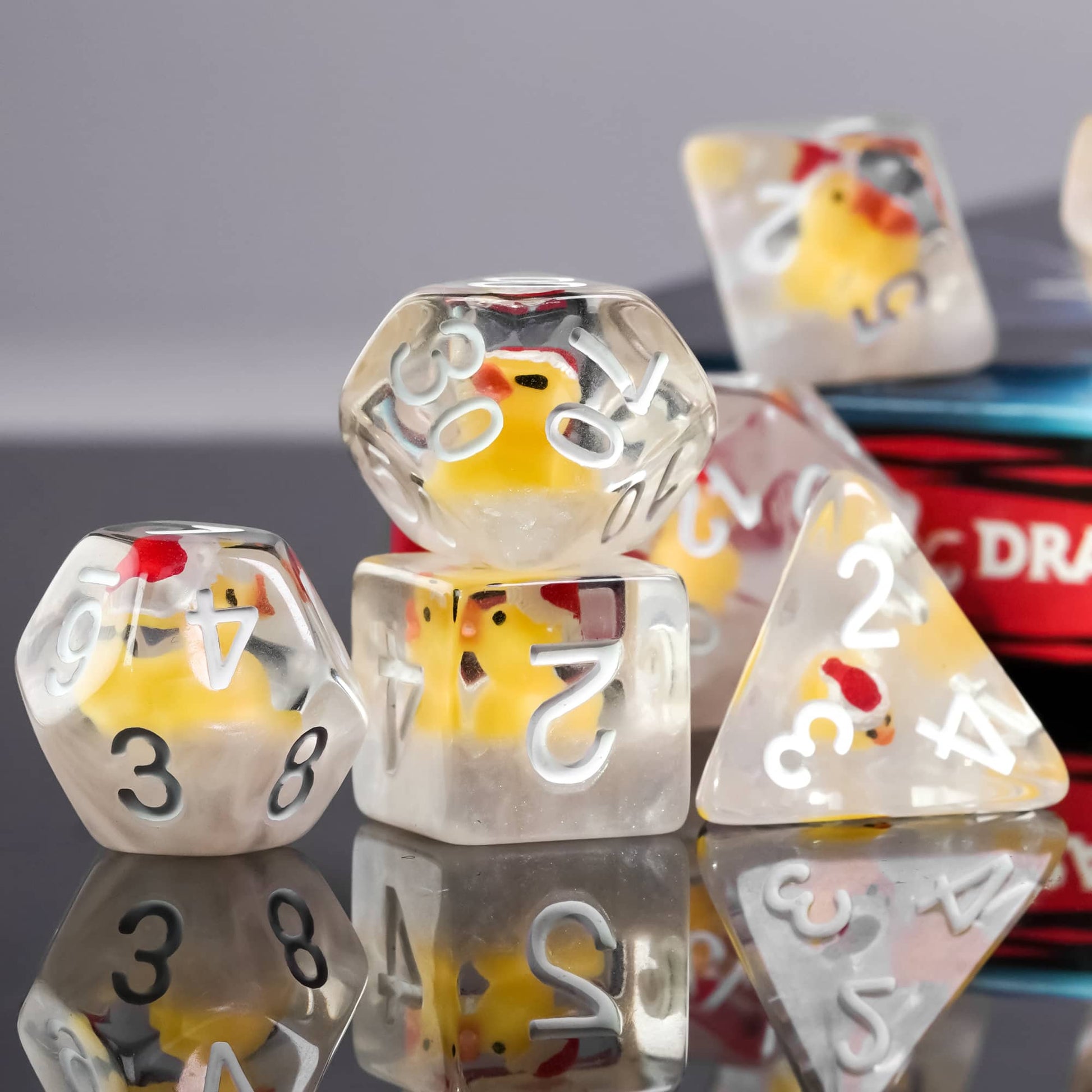 Embedded Animals Dice Set - Omega Roll