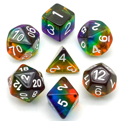 Classic Rainbow Dice Set