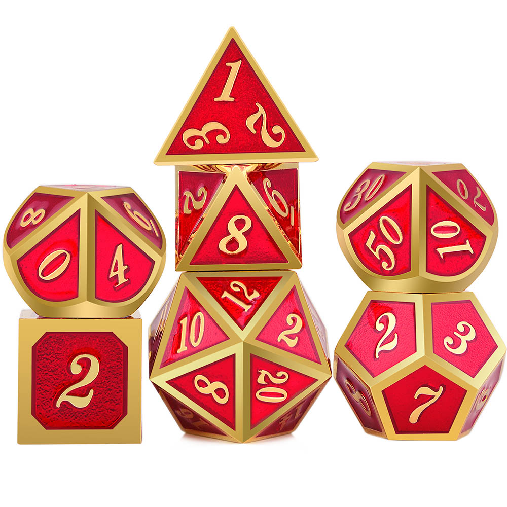 Solid Metal Classic Dice Set - Omega Roll